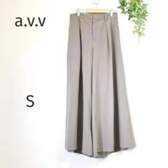 a.v.v ガウチョパンツ 深緑 Sサイズ 広がるパンツ