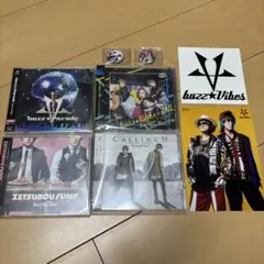 buzz★Vibes CD4枚セット&ブロマイド・ステッカー・缶バッジ2点