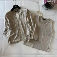DAMA collection シルク100 カーディガンアンサンブルLsize