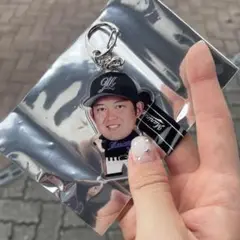 佐藤都志也 千葉ロッテマリーンズ デカフェイスキーホルダー