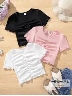 SHEIN キッズTシャツ　3枚セット 120 130