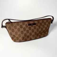美品 GUCCI グッチ アクセサリーポーチ ミニ ハンドバッグ GGキャンバス