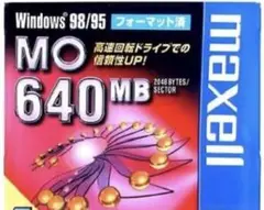 maxell 3.5型MO 640MB Windowsフォーマット 4枚パック