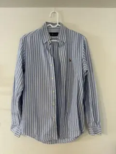 【正規品】Ralph Lauren 長袖シャツ XS 青白ストライプ
