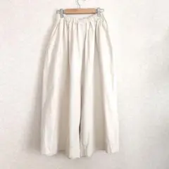 ゴーシュ　コットンオックス 8分丈ワイドパンツ