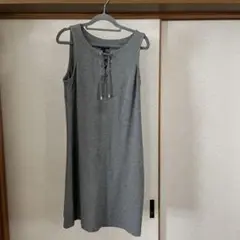 TOMMY HILFIGER グレー ノースリーブ ワンピース M