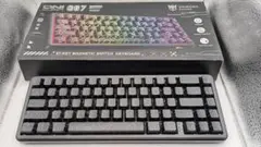 【新品未使用】ONIKUMA G67 ラピッドトリガーキーボード ブラック等高線