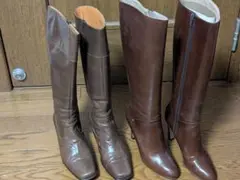 レディース　レトロ　ロングブーツセット　２２．５cm