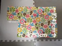 花柄 生地 約43cm x 約53cm