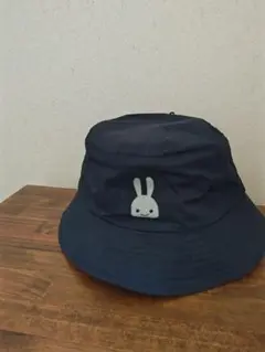 値下げ CUNE ウサギ刺繍 バケットハット ネイビー