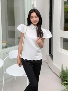 BB SCALLOPED FRENCH PUFF TOPS M