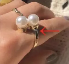 lattice リング☺︎パール ゴールド パーティー 結婚式