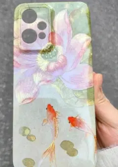 金魚と蓮の花のiPhone 11ケース