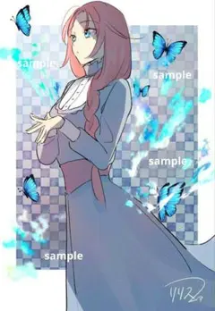 イラスト手描き オリジナル 女の子 A4サイズ