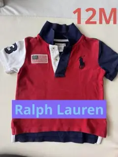 Ralph Lauren ポロシャツ 12M 赤/青/白