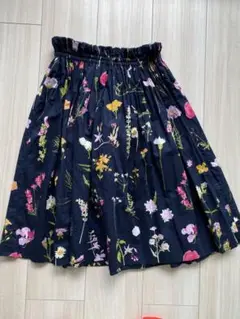 ハンドメイド　花柄スカート