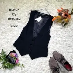 『BLACK by moussy』マウジー レディース ベスト(2) タグ付き