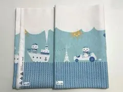 コットン オックス生地 幅109×59~60cm×2枚 約1,2m分！