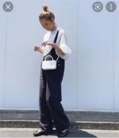 canaljean arc リネンワンショルダーサロペット