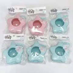 セリア 窓付ケース 6個セット ピンク ブルー