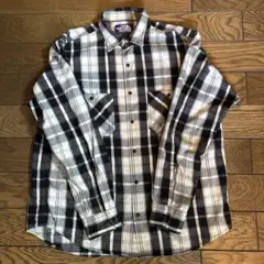 THE NORTH FACE ネルシャツ Mサイズ ブラック・ホワイト
