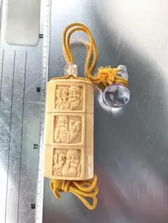 印籠 牙角 瓢箪の根付け
