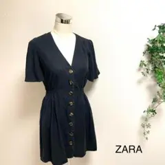 ZARA ワンピース シャツワンピ カジュアル おしゃれ かわいい 着回し