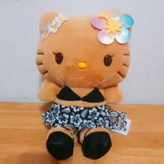 【サンリオ】トコナツバケーションデザイン ハローキティ ぬいぐるみ（ブラック）