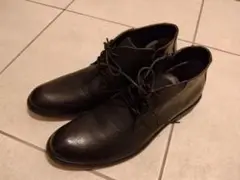 ⭐24時間以内 匿名発送⭐ブーツ　メンズ　黒　スムース　26.5cm