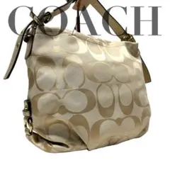 美品 COACH シグネチャー ショルダーバッグ クロスボディ 0729