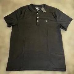 アバクロ　メンズヘンリーネックTシャツ XL ブラック