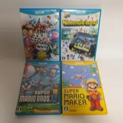 WiiUソフト4本セット　スマブラ　NintendoLand　マリオメーカー　他