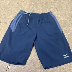 中古美品Mizuno ネイビー ハーフパンツsize XL
