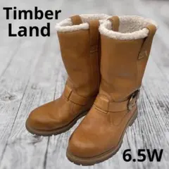 Timber Land エンジニアブーツ レザー本革 ボア キャメル 6.5W
