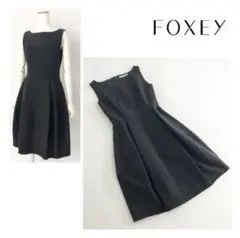 1j9 FOXEY NEW YORK バロンワンピース ノースリーブ 40