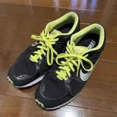 NIKE フィットソール ランニングシューズ ブラック/イエロー