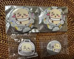 ちいかわパーク　トレーディングホログラム缶バッジ　ラッコ2個セット他