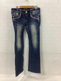 7.29◎H361◎レッドペッパー◎ブーツカットデニム◎ダメージ加工◎27