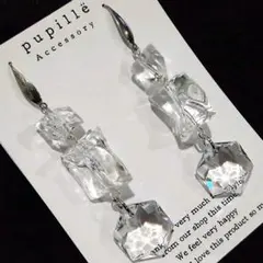 《№443》オールクリア×スワロフスキーピアス