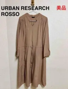 [美品] URBAN RESEARCH ROSSO サテン切り替えワンピース