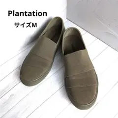 Plantation カーキ スリッポン サイズM
