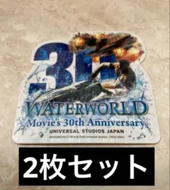 usjユニバ　ウォーターワールド30周年シール　２枚USJユニバーサル