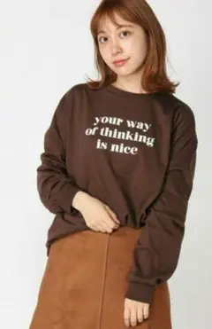★新品未使用品★INGNI★イング★フロッキーロゴ★長袖Tシャツ★ロンT