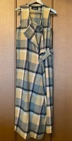 コムデキャルソン ウールチェックワンピース