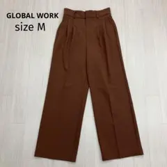 GLOBAL WORK グローバルワーク ツータック スラックス ワイドパンツ