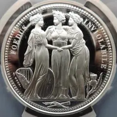2021 スリーグレイセス復刻試鋳 5ポンド銀貨 NGC PF69UC② 特別出品 【NGC鑑定 PF69UC】ロイヤルミント 2020 スリー