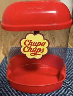 Chupa Chups チュッパチャプス　円筒形小物入れ 赤