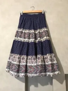 Mother rip 購入 フランスヴィンテージ 総柄ティアードスカート