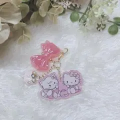 【Mikkoムース&キティ＊アクリルチャーム】アンブレラマーカー付き