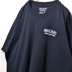ギルダン アンクルジュリオ ロゴ Tシャツ ブラック 黒 XL 古着